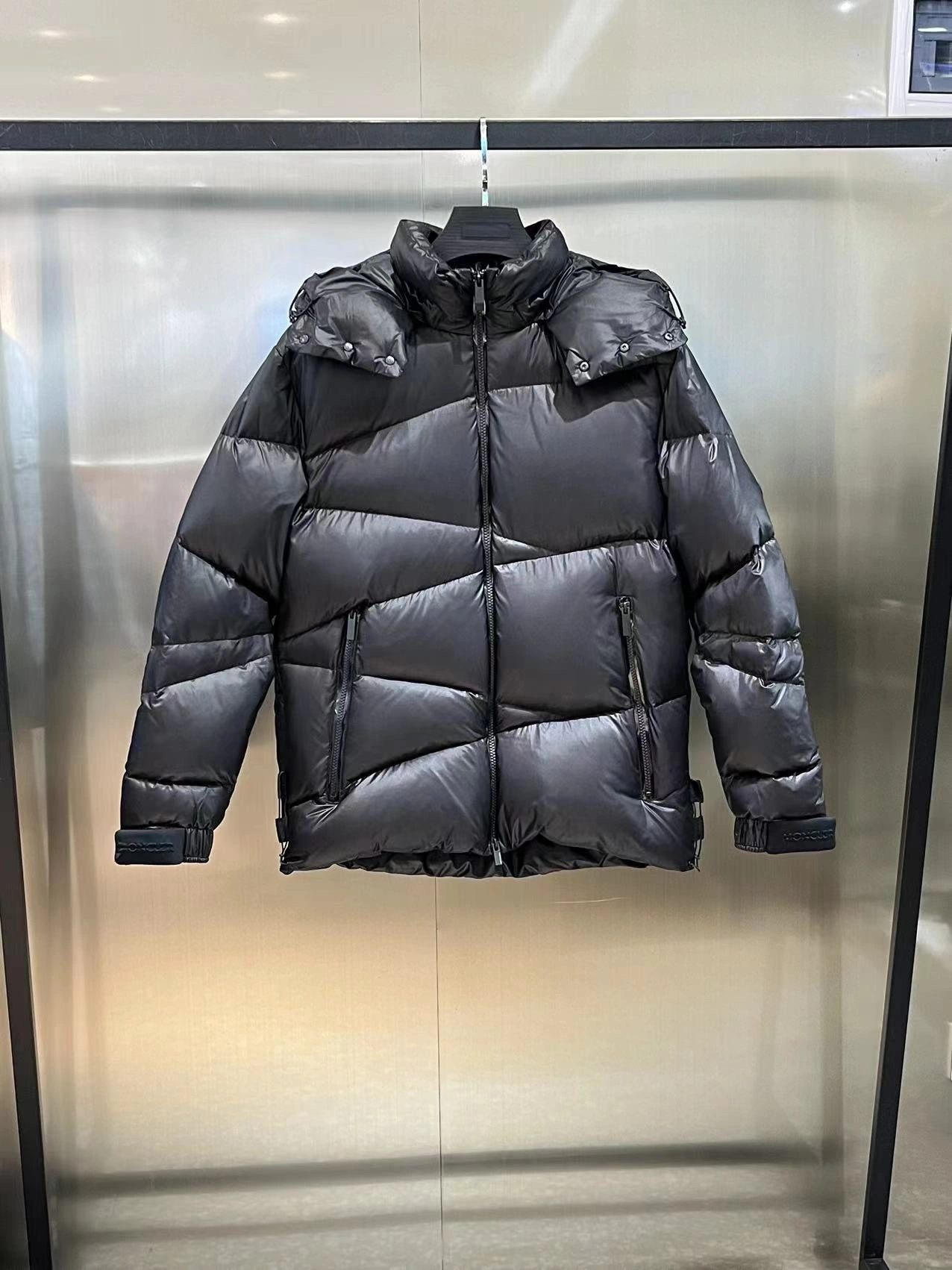 wg.luxury- 7o9385r polyester fiber down jacket 90 White goose down oversized 2Colour item:D-F431J1327-2